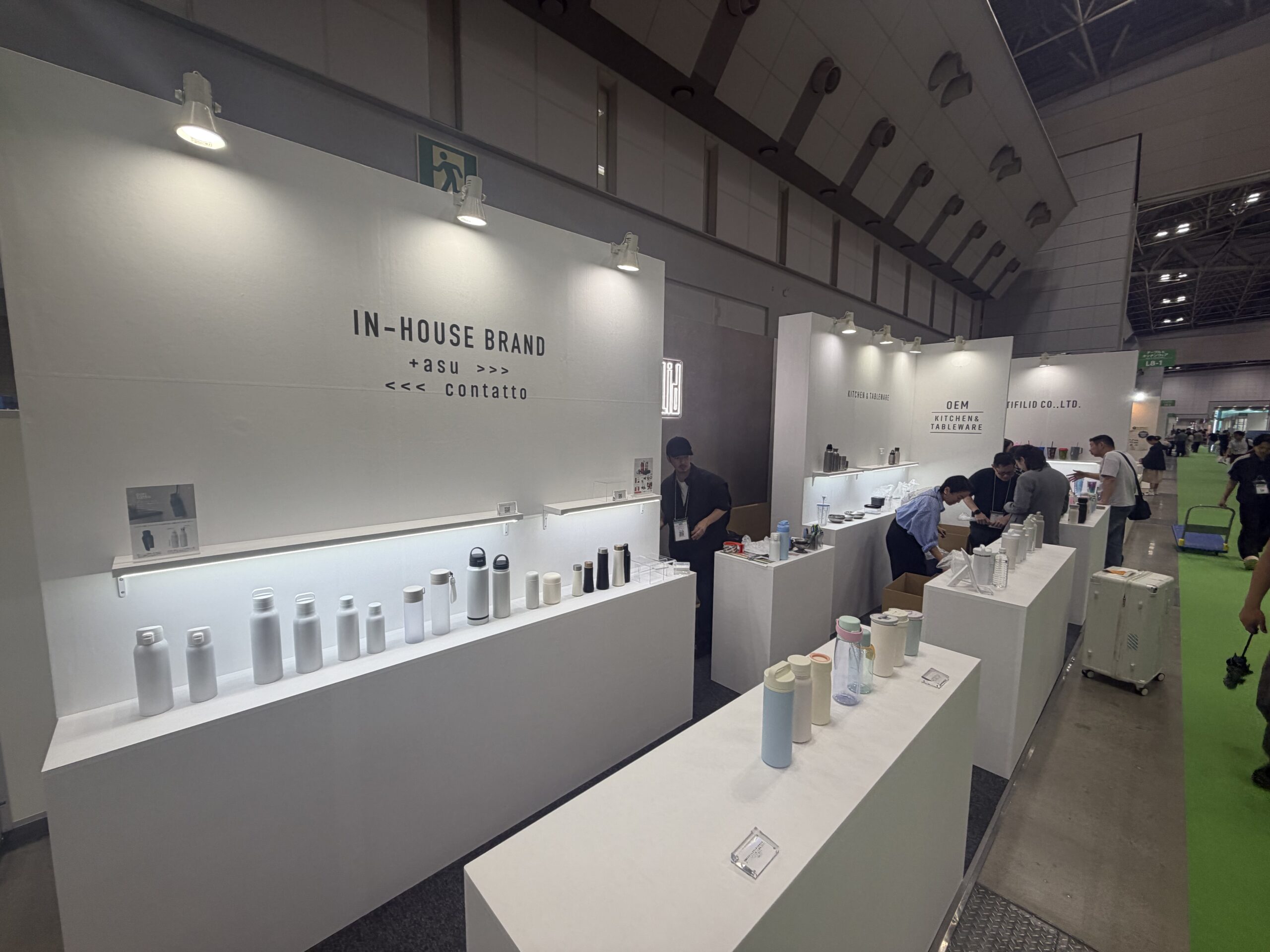 ライフスタイルWEEK キッチン・テーブルウェアメーカー様の展示会ブース（東京ビッグサイト）