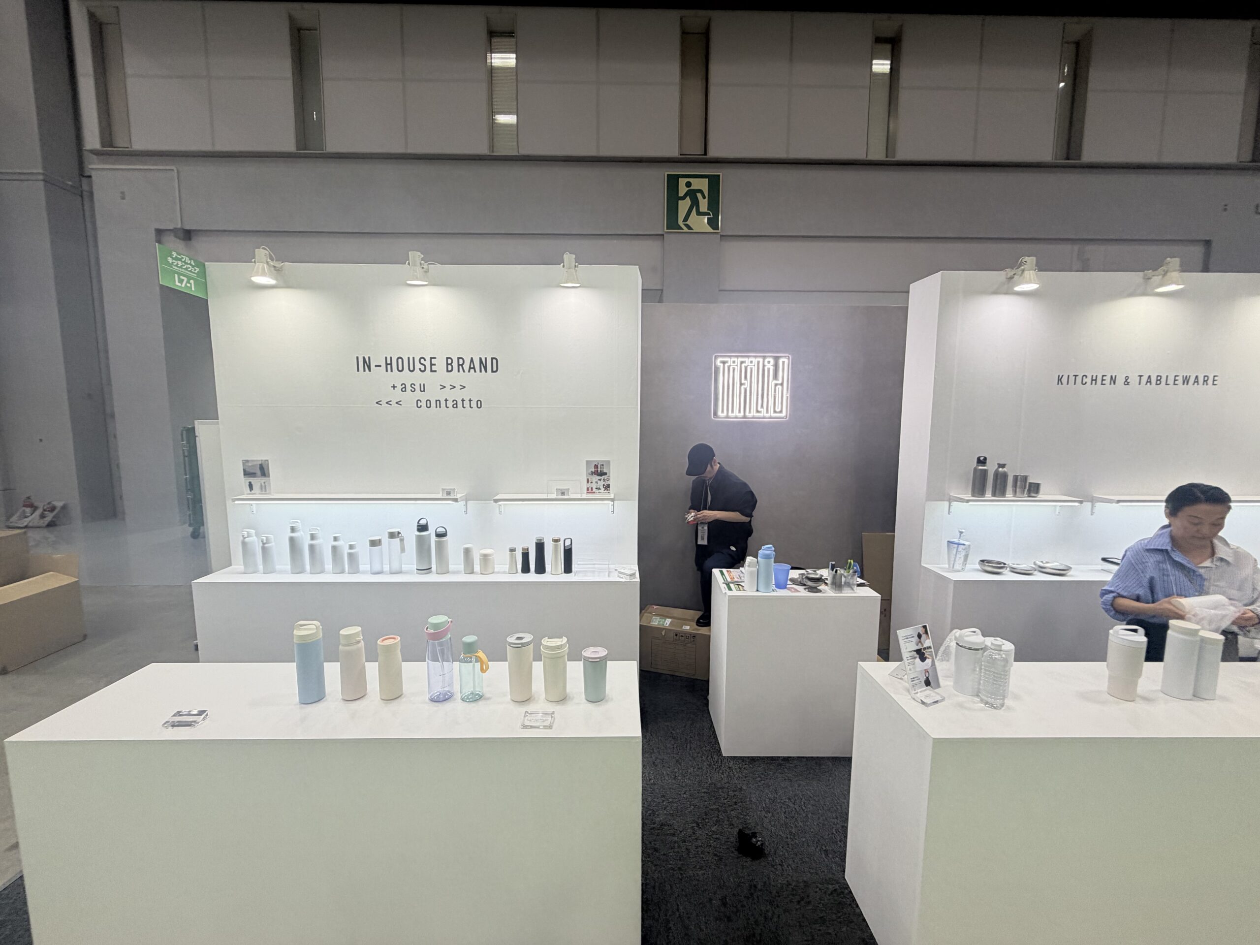 ライフスタイルWEEK キッチン・テーブルウェアメーカー様の展示会ブース（東京ビッグサイト）